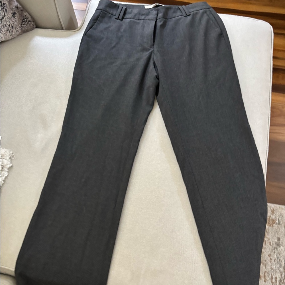LOFT Gray Dress Pants with Classic Straight-Leg Cut